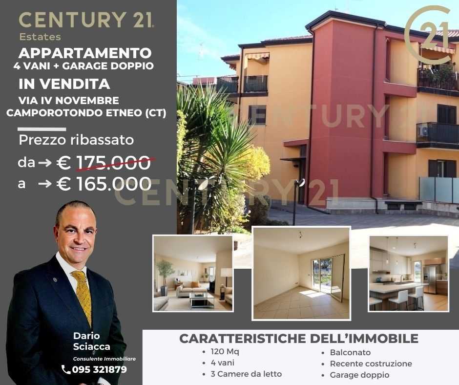 Appartamento in Vendita a Camporotondo Etneo Via IV Novembre